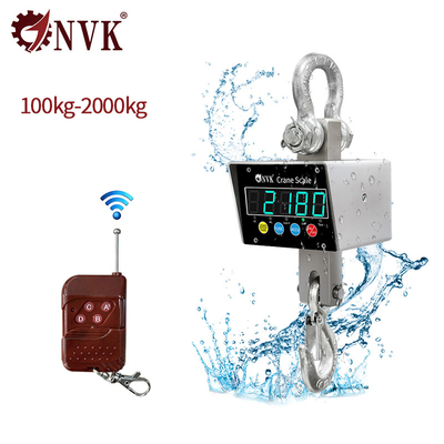 NVK صغيرة 100kg-2T الصناعية 304 مواد الفولاذ المقاوم للصدأ المياه المعلقة رافعة الميزان مع جهاز لاسلكي